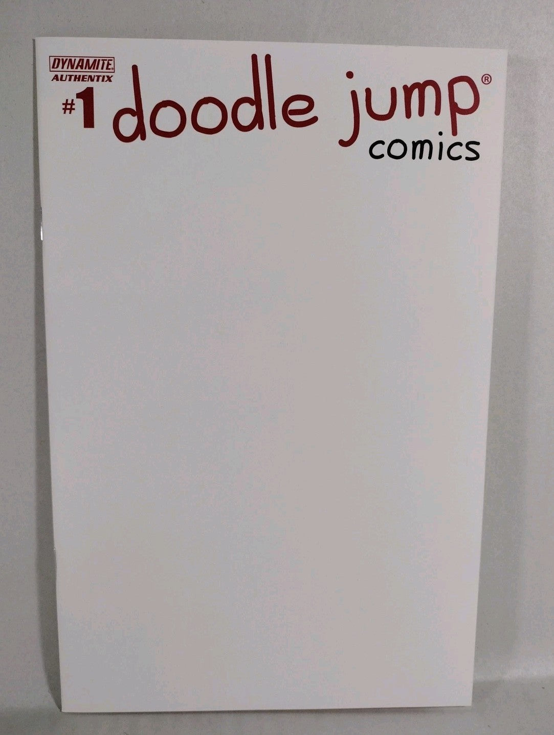 Doodle Jump #1 (2014) Dynamite Blank Sketch Cover Variant Comic NM