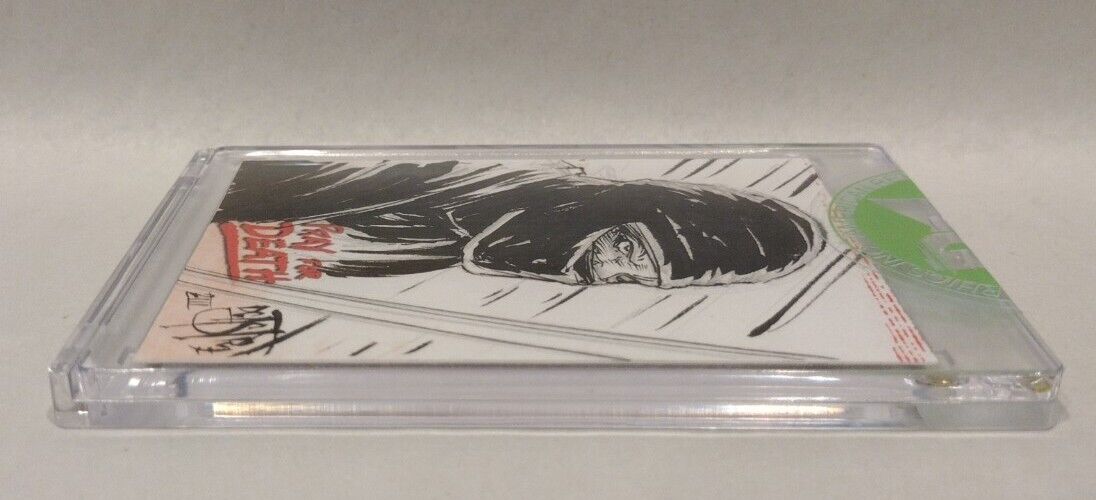 Pray For Death (2022) ARG Inked Ninja Sketch Card w Original DCastr Art Sealed