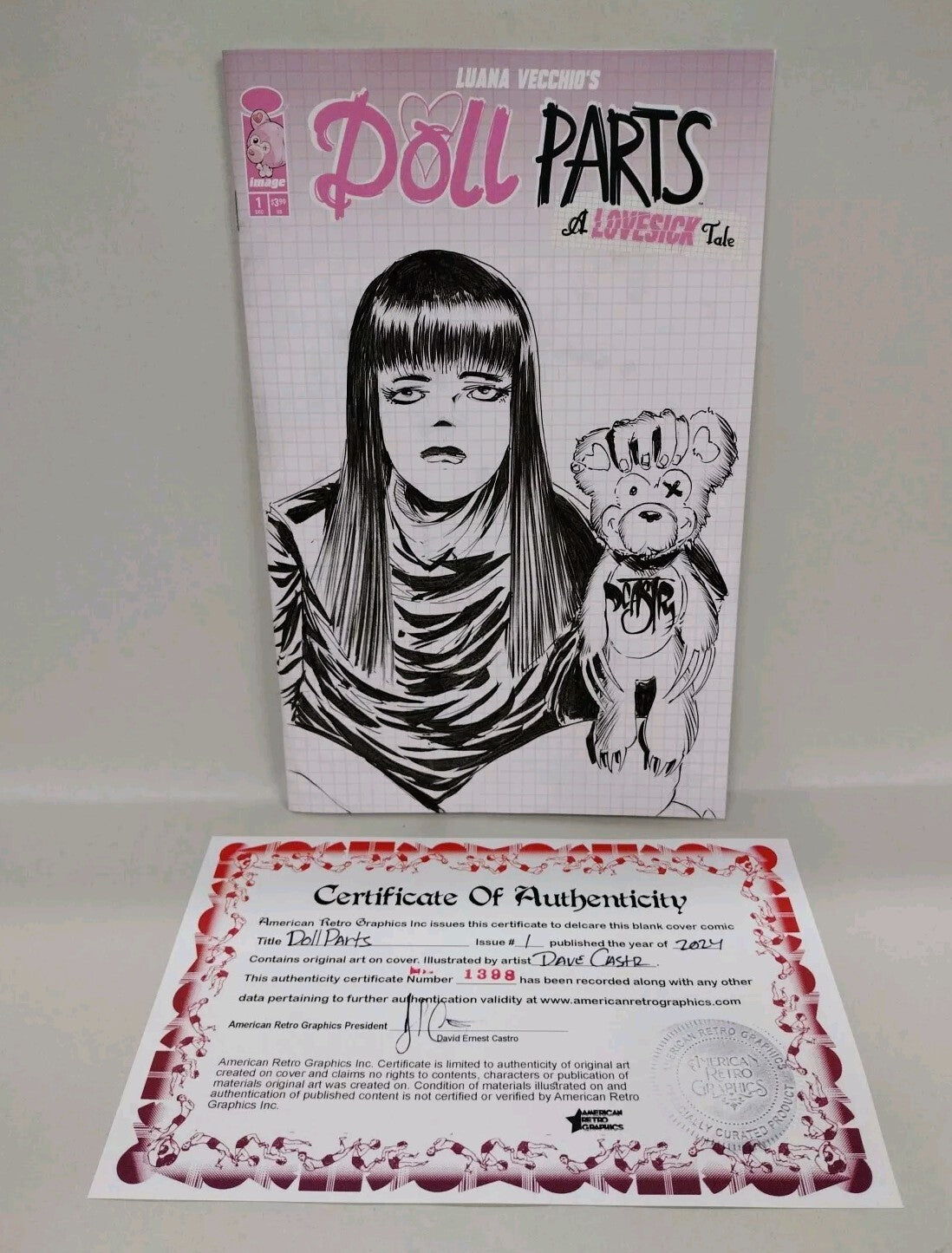 Doll Parts A Lovesick Tale 1 (2024) Cover G Sketch Variant W Original DCastr Art