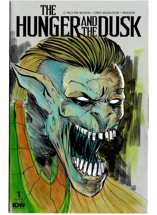 Hunger And The Dusk #1 (2023) IDW Sketch Variant Cover Comic W Original Art COA