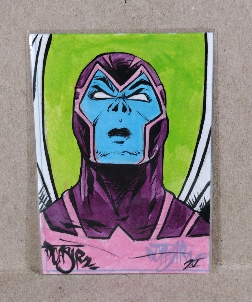 Dave Castr Crusin (2025) OAC Sketch Card W Original Marvel Archangel ACEO Art 