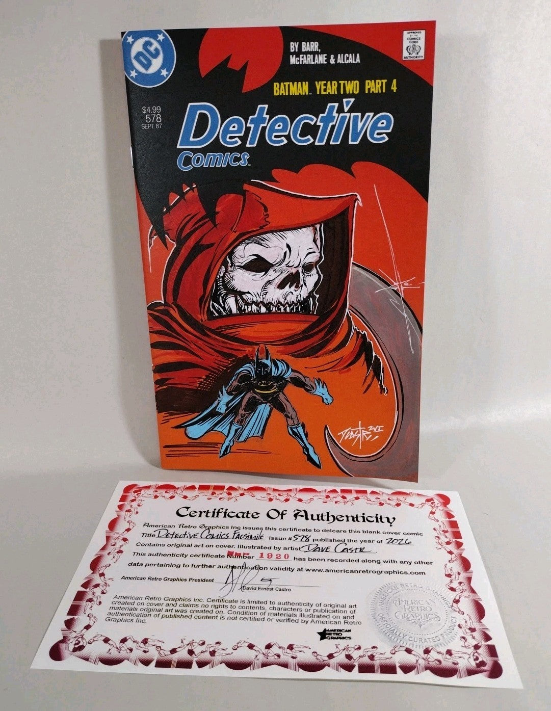 Detective Comics #578 (2026) DC Sketch Cover Variant W Original Dave Castr Art