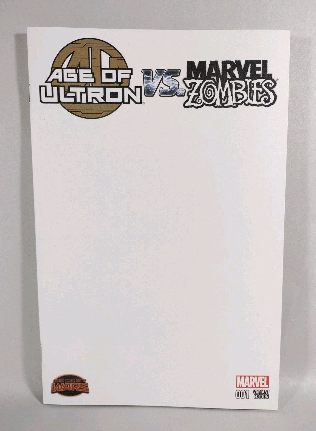 Age Of Ultron Vs Marvel Zombies #1 (2015) Marvel Comic Blank Variant Cover NM