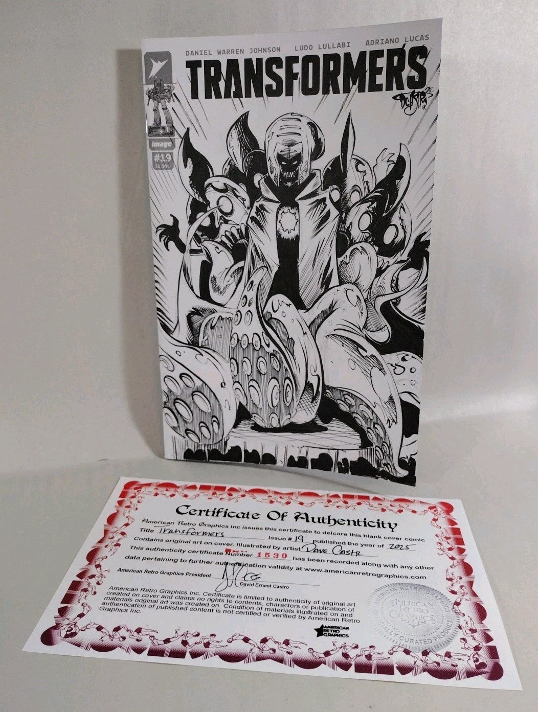 Transformers #19 (2025) Image Comic Sketch Variant Cover W Original Dezimir Art