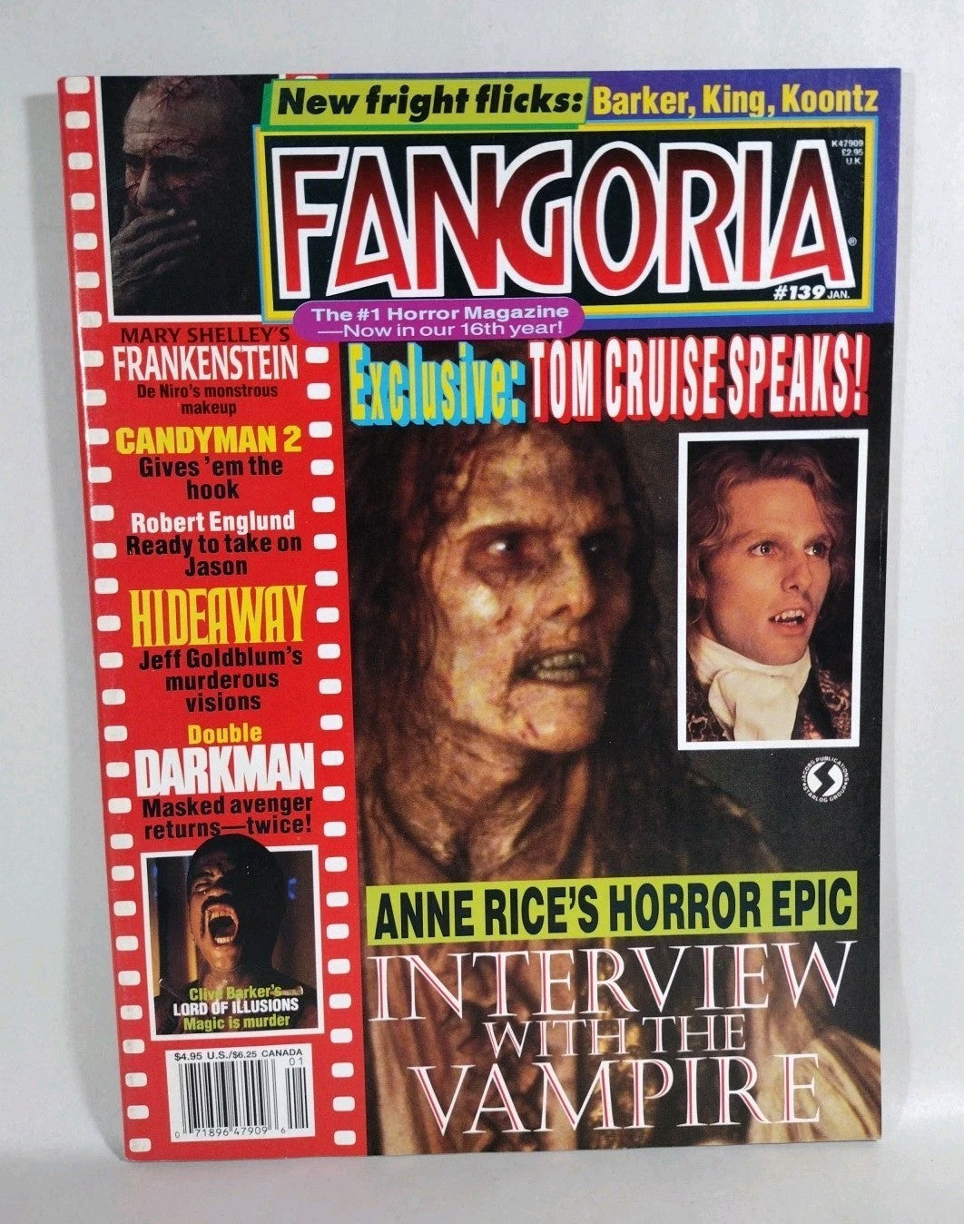 FANGORIA Magazine #139 (1994) Interview With A Vampire Frankenstein Candyman 2