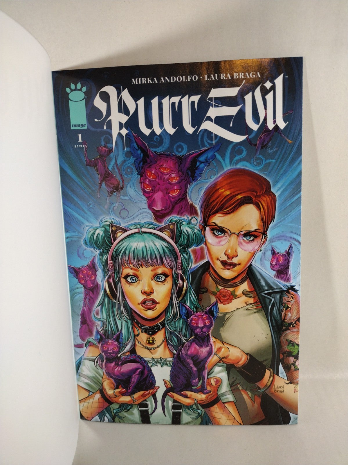 PURR EVIL #1 (2023) Image Comics Blank Sketch Variant Cover Mirka Andolfo NM