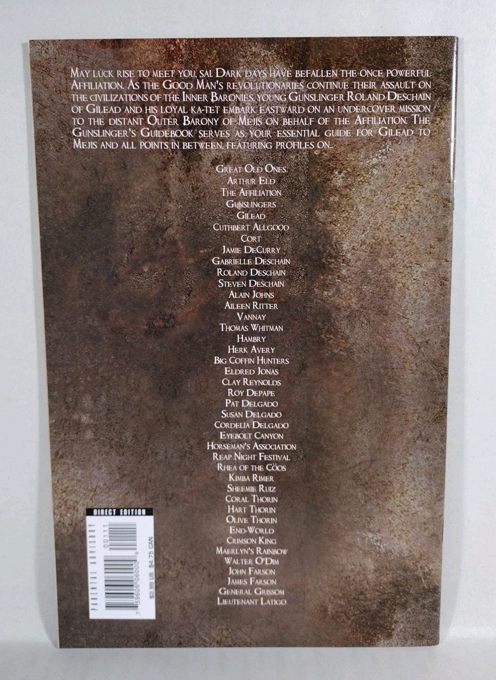 Dark Tower Gunslinger Born Complete 2007 Marvel Comic Set #1-7 Guidebook + Bonus