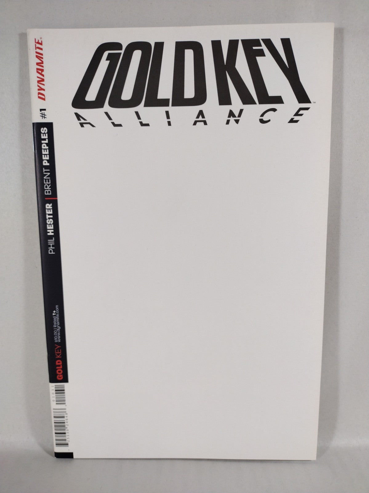 Gold Key Alliance 1 (2016) Dynamite Comic Blank Sketch Cover Variant Turok NM
