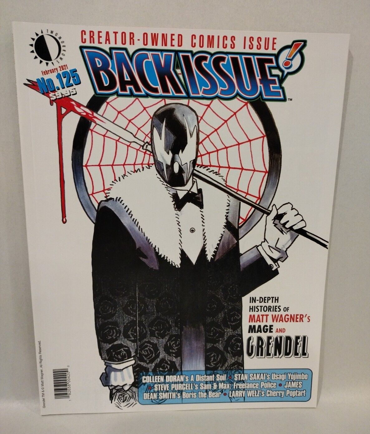 Back Issue Magazine #125 (2021) creator Owned Comics Feature Grendel Cover New