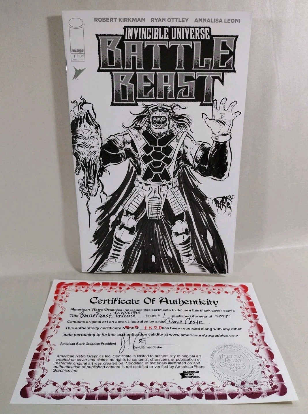 Battle Beast #1 (2025) Image Comic Sketch Variant Cover W Original DCastr Art