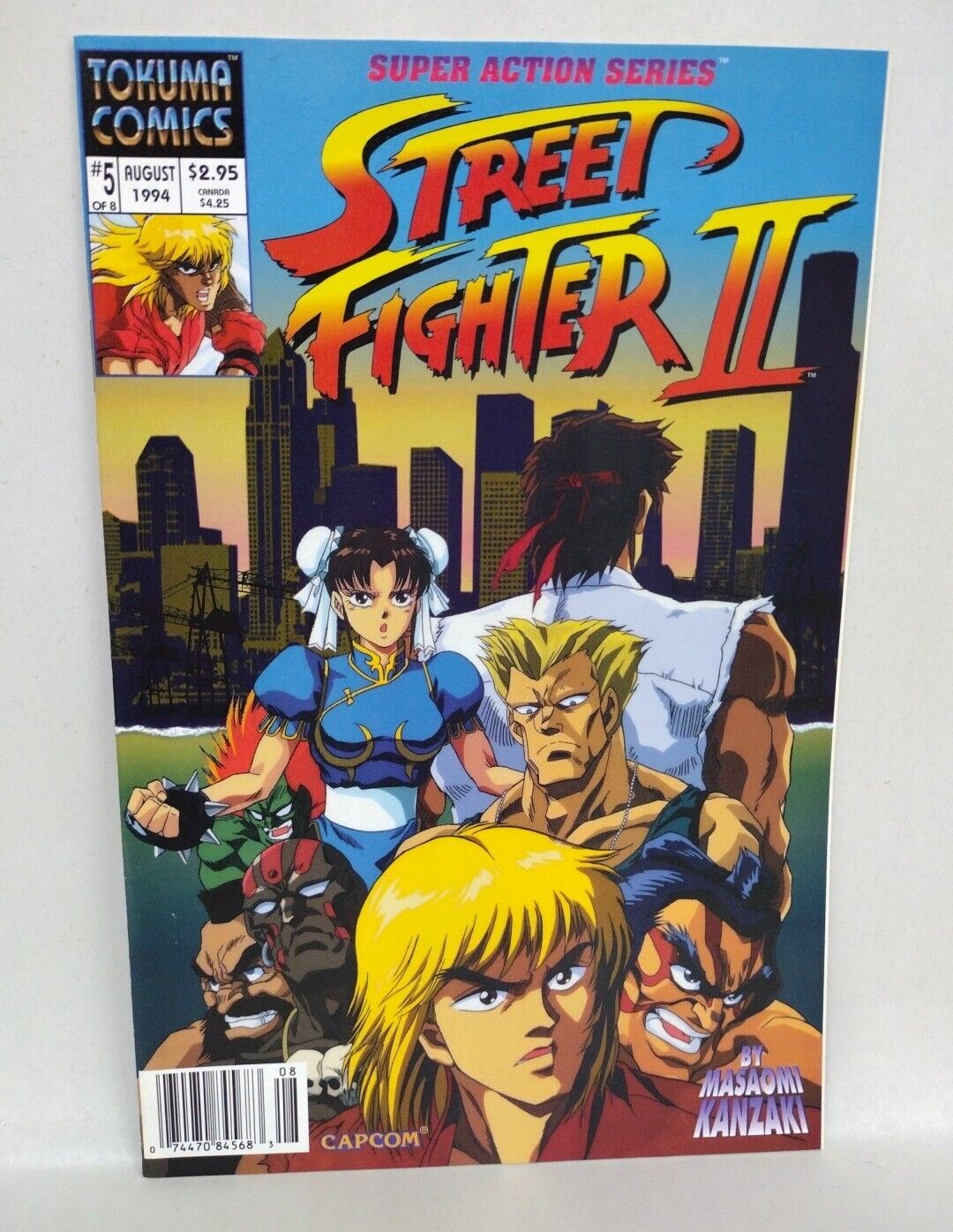 Street Fighter 2 (1994) Tokuma Comic Lot Set #3 5 6 7 8 Masaomi Kanzaki