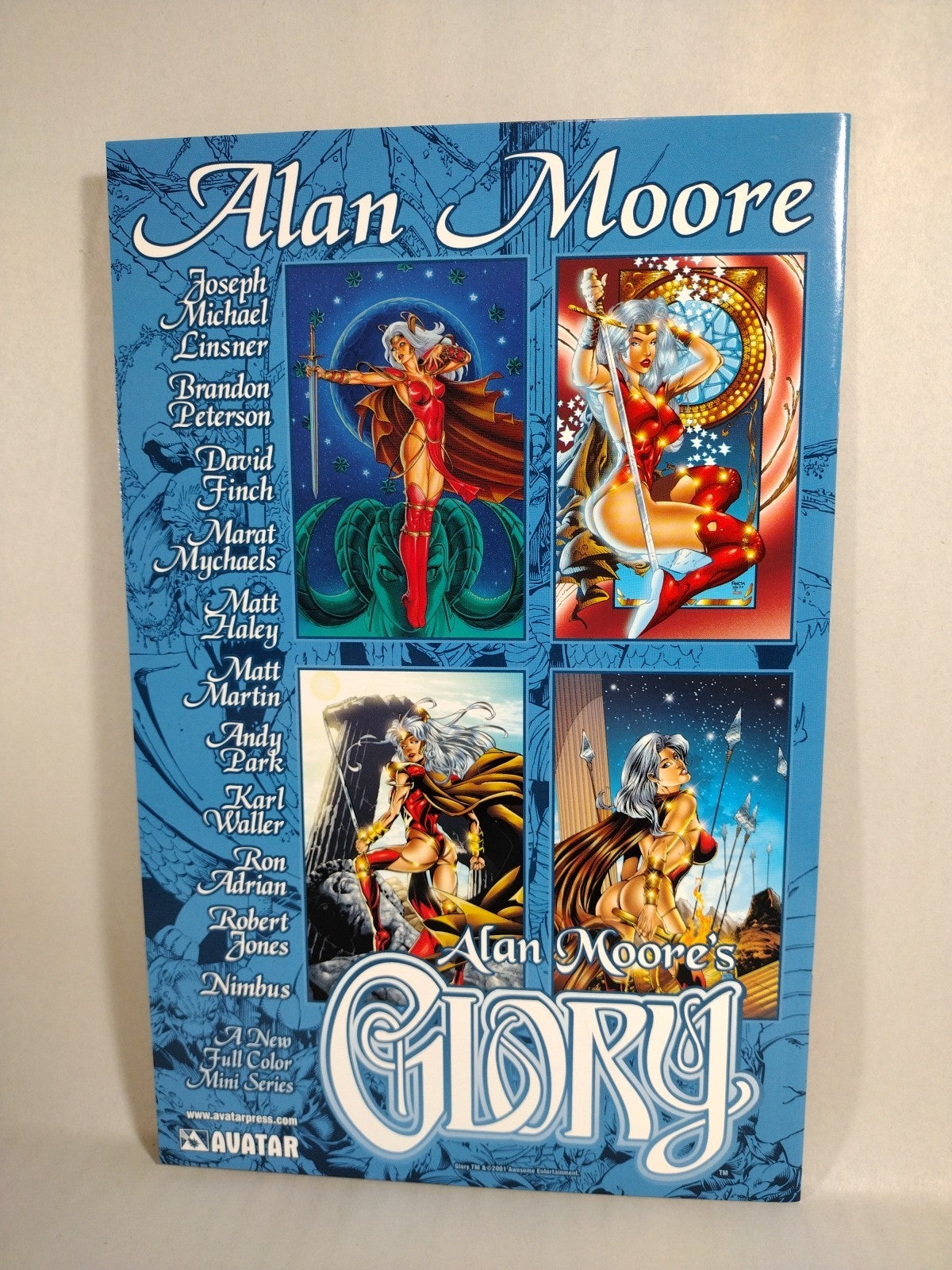 Alan Moore's Glory (2001) Avatar Press Comic Lot #0 1 2 Preview Brandon Peterson