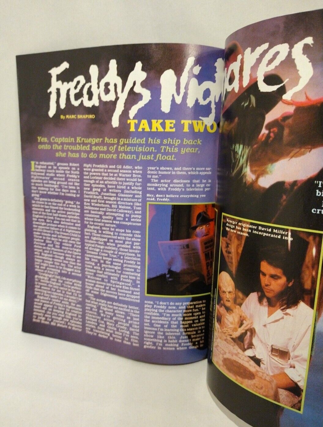 Fangoria Magazine 90 (1990) Freddy's Nightmares Nightbreed TCM 3 Joe R Landsdale