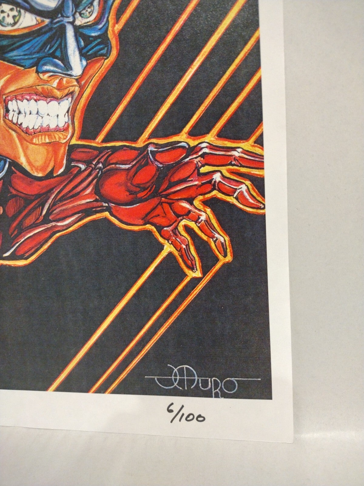 Grips #1 (1990) GMC 11 X 17" Limited Laser Print  #'d 6/100 Rare Juan Muro Art