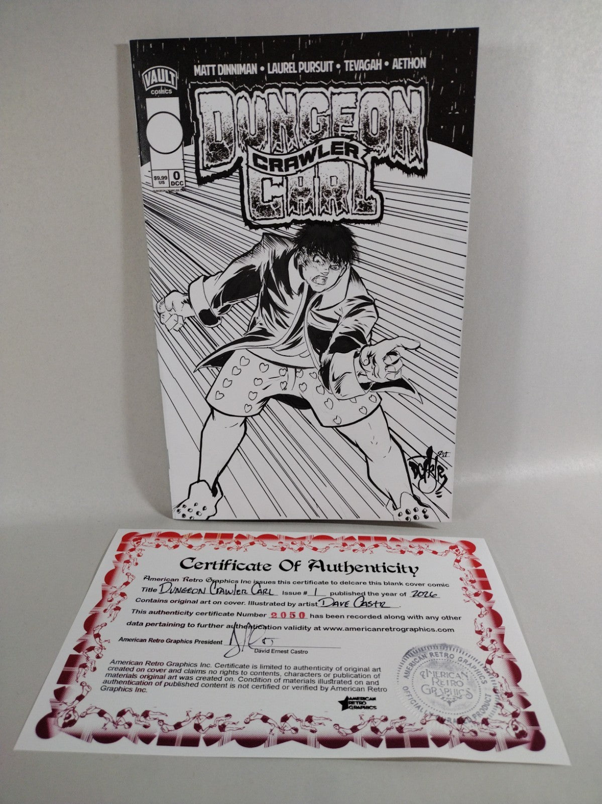 Dungeon Crawler Carl 0 (2026) Vault Comic Sketch Cover W Original DCastr Art 2nd
