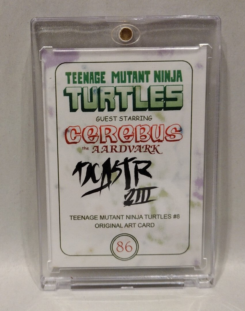 TMNT Cerebus Aardvark (2023) #86 Sketch Card w Original Raphael Dave Castr Art