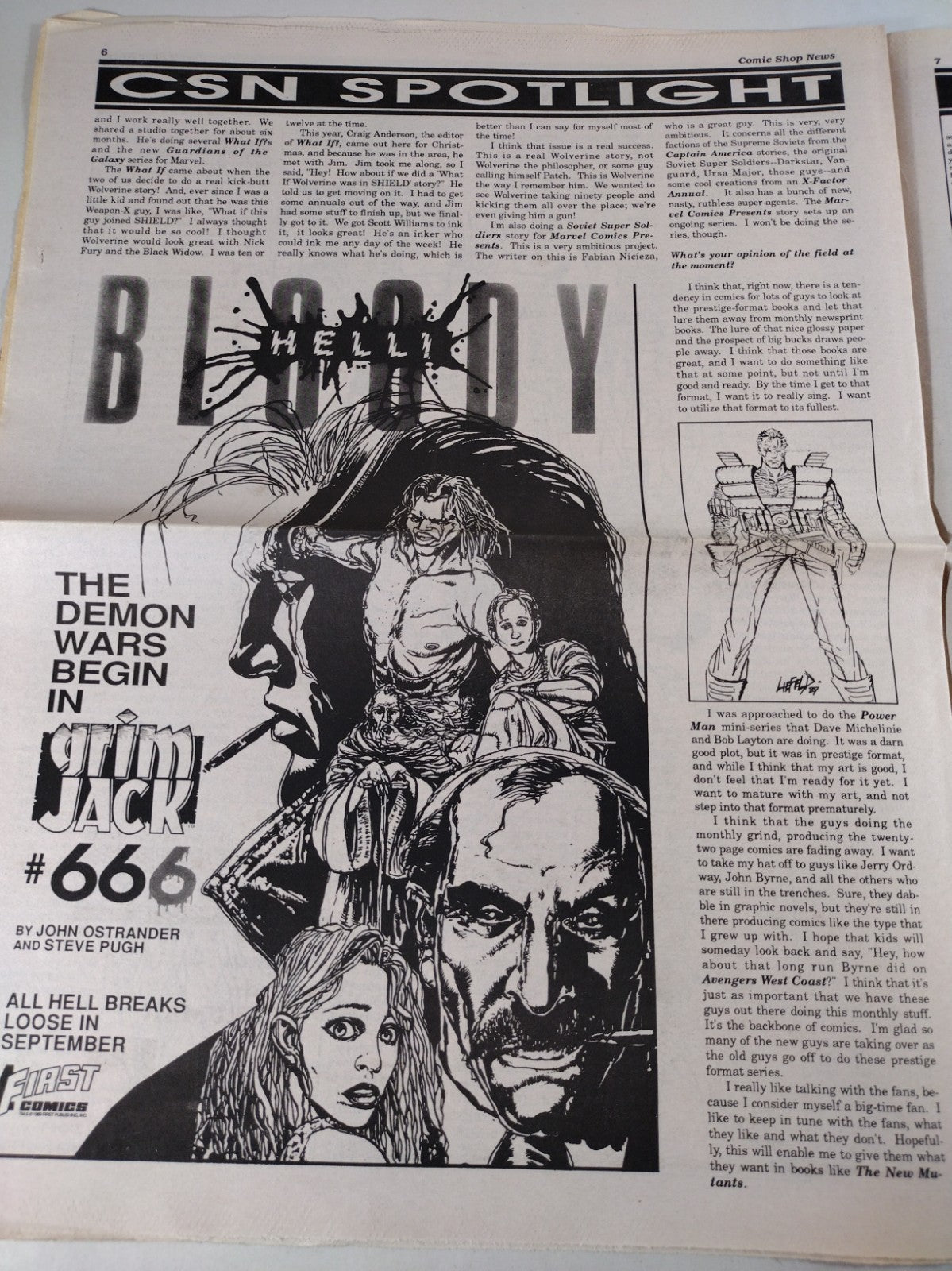 Comic Shop News 118 August 27 1989 Newsletter 1st New Mutants Cable Shown Named