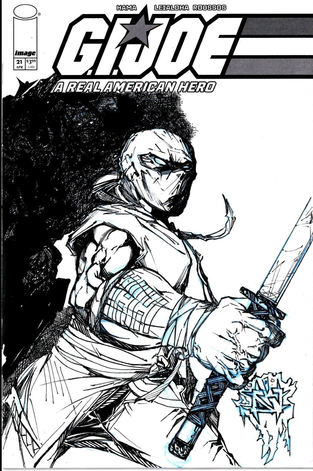 GI Joe #21 (2025) Image Sketch Cover Variant Facsimile Comic W Original JAG Art