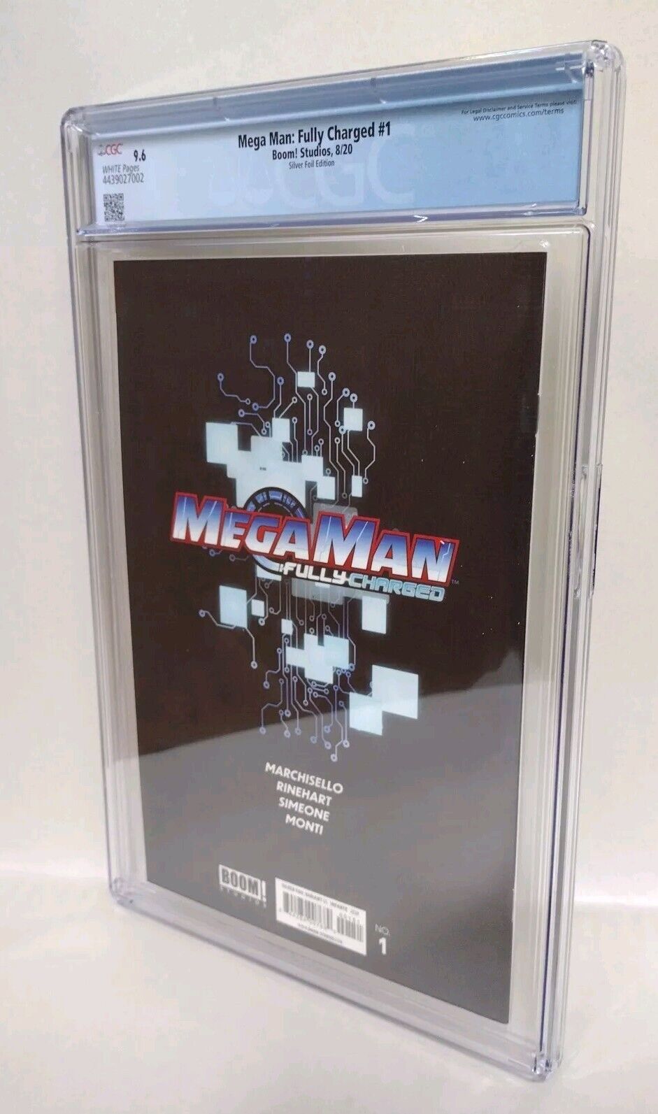 Mega Man Fully Charged 1 (2020) Boom Comic 1:50 Silver Foil Variant Cvr CGC 9.6