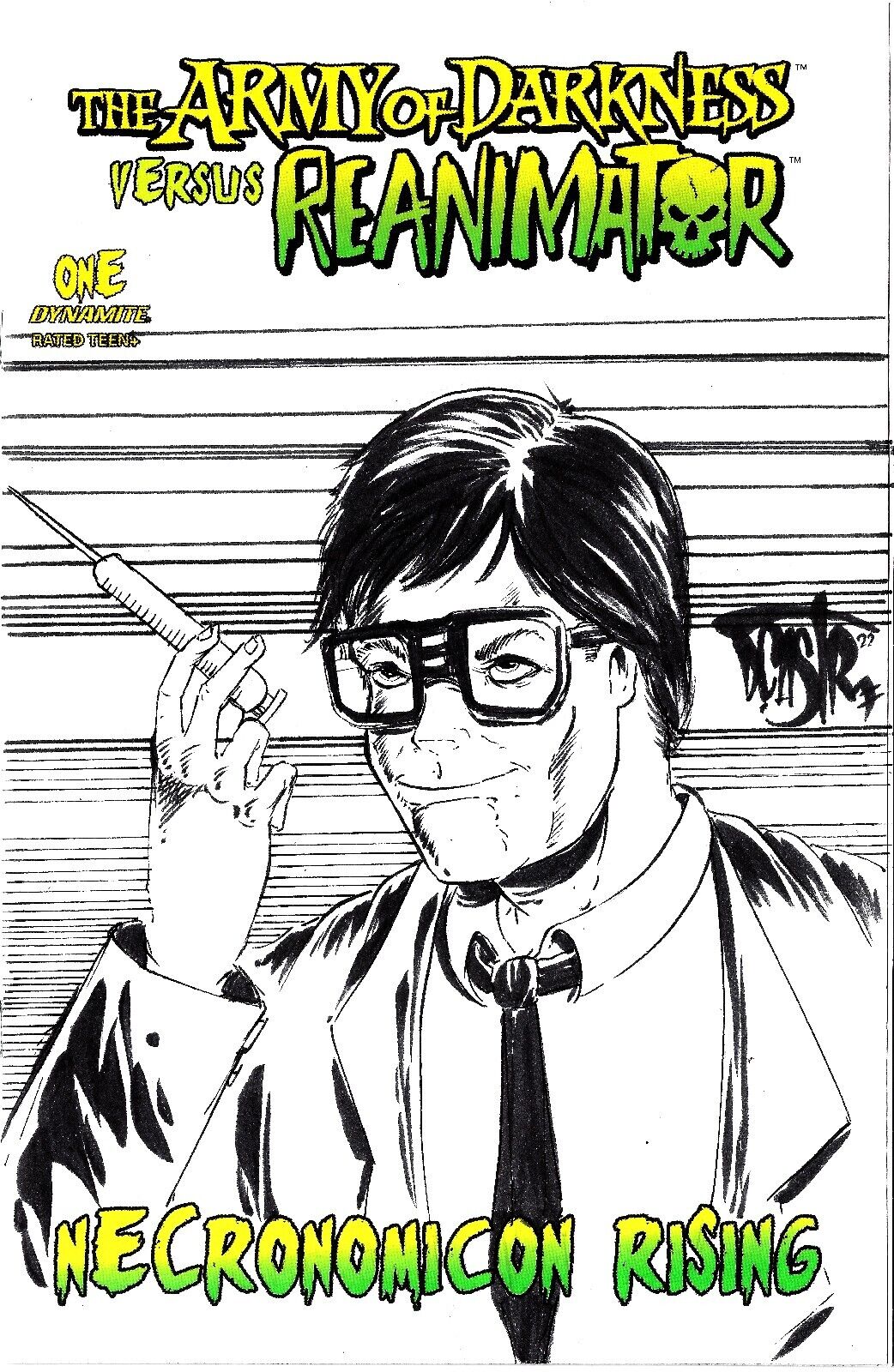 Army Of Darkness Vs Reanimator #1 (2022) Sketch Cover Variant W Original Art