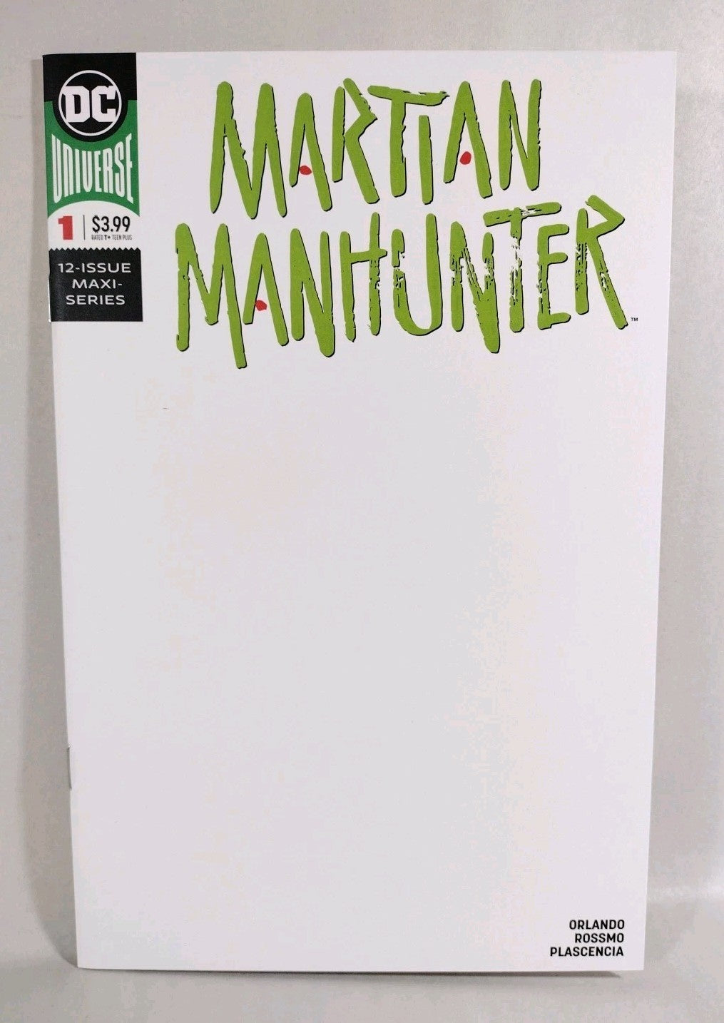 MARTIAN MANHUNTER #1 (2019) DC Blank Sketch Variant Cover Comic NM