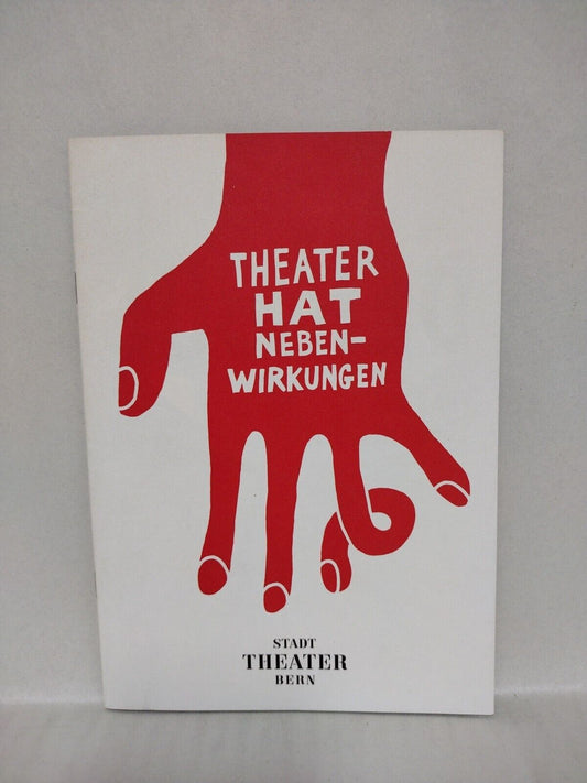 Theater Hat Nebenwirkungen Stadttheater Bern (2007) Switzerland Poster Zine Book