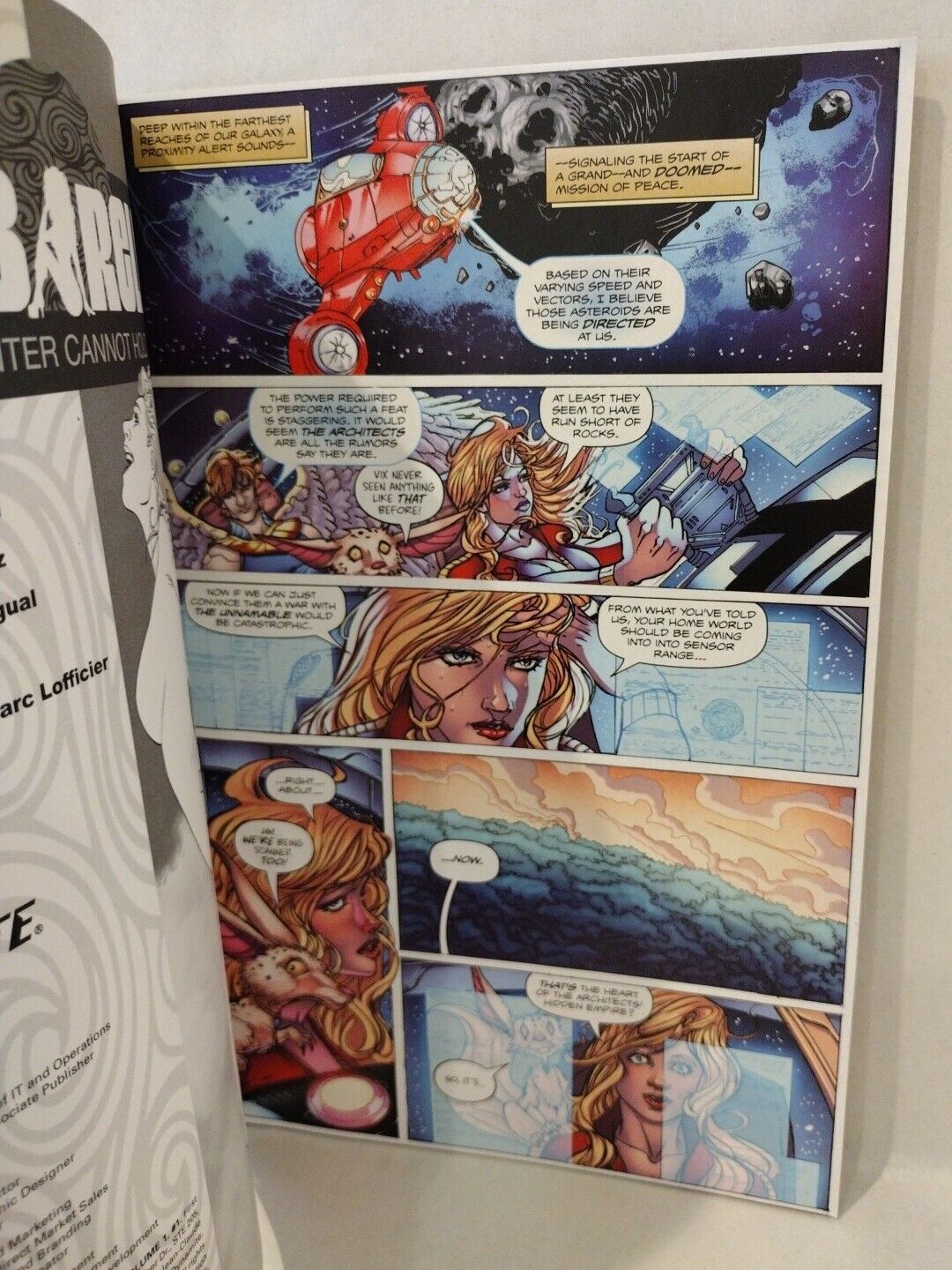 Barbarella Center Cannot Hold 1 Dynamite Red Blank Cover Comic w Original Sketch