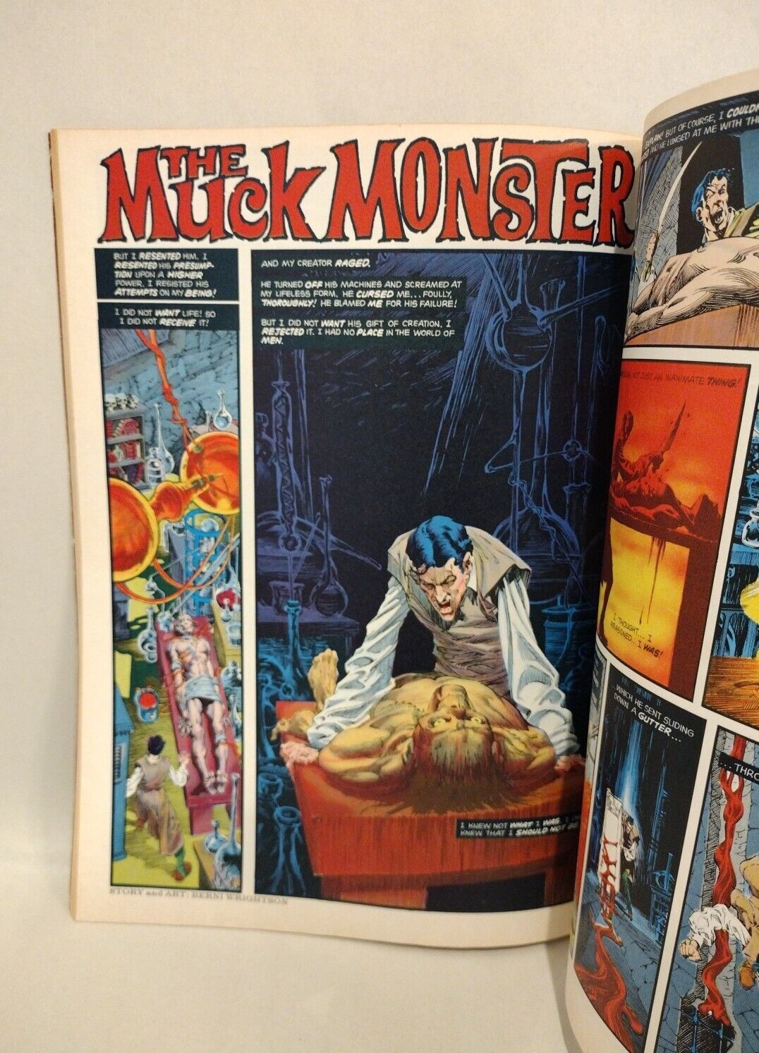 Eerie Magazine #68 (1975) Warren Hunter II Berni Wrightson Muck Monster In Color