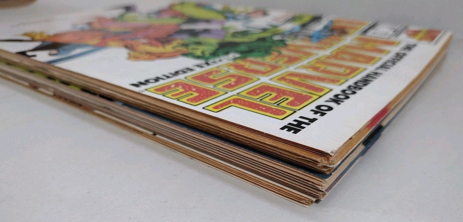 Official Handbook Of Marvel Universe Deluxe Comic Lot #11 14 16 18 Update '89 #6