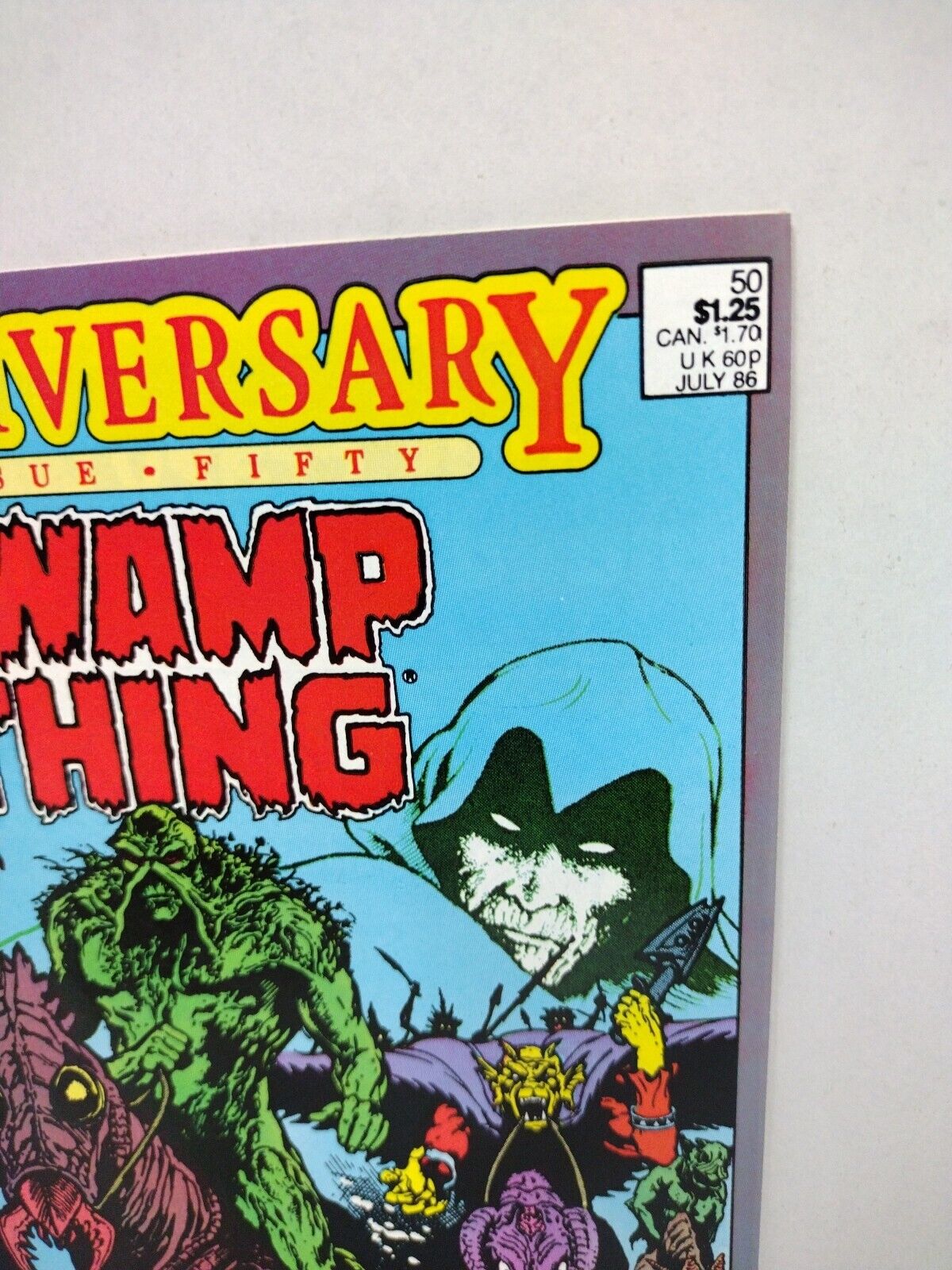 Swamp Thing #50 DC Comic Book. popular 1st Justice League Dark Alan Moore. m&m ad. 1986