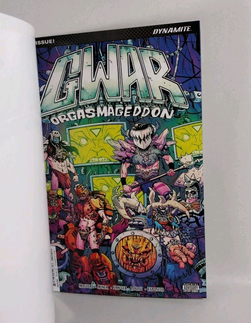 Gwar Orgasmageddon #1 (2017) Dynamite Blank Sketch Cover Comic Variant New NM