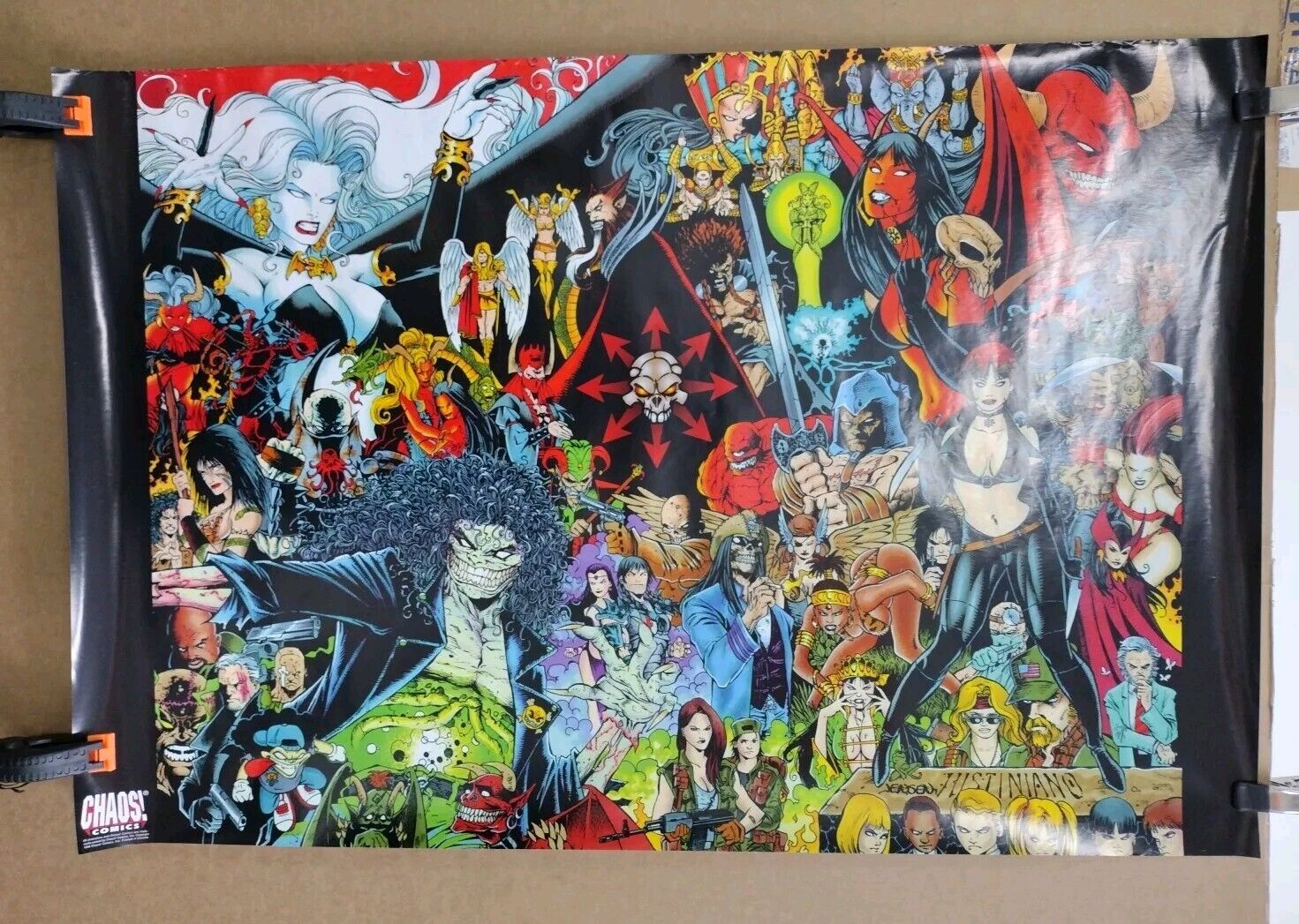 Chaos Comics Universe (1996) 36 X 24" Poster Evil Ernie Lady Death Purgatori 