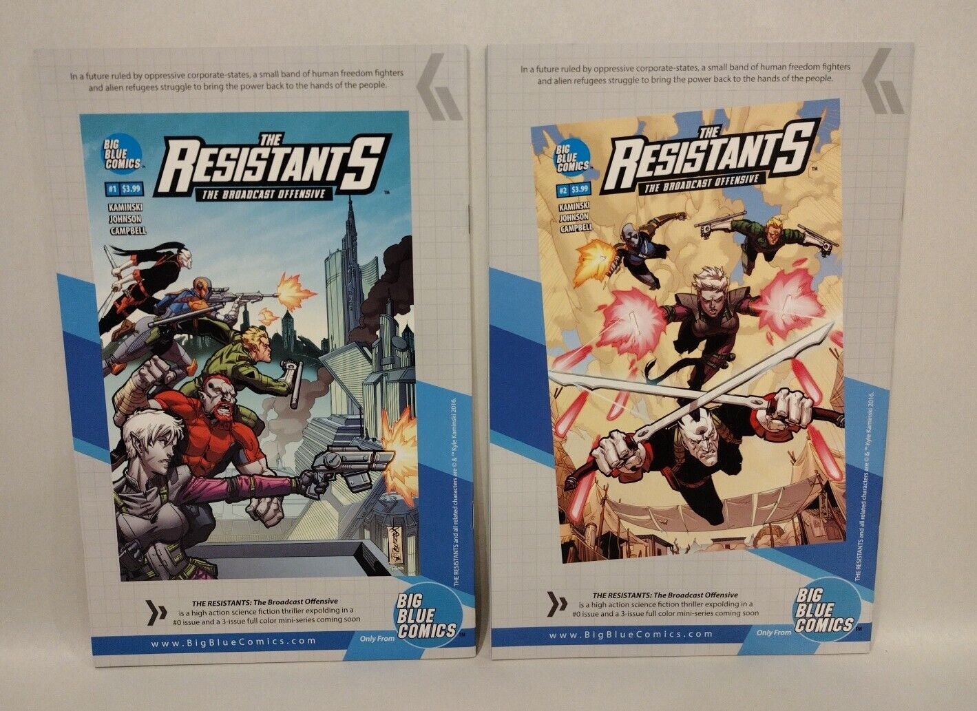 Resistants (2016) #0-3 Hyper-Action 1-3 + One-Shot Big Blues Comic Lot Set