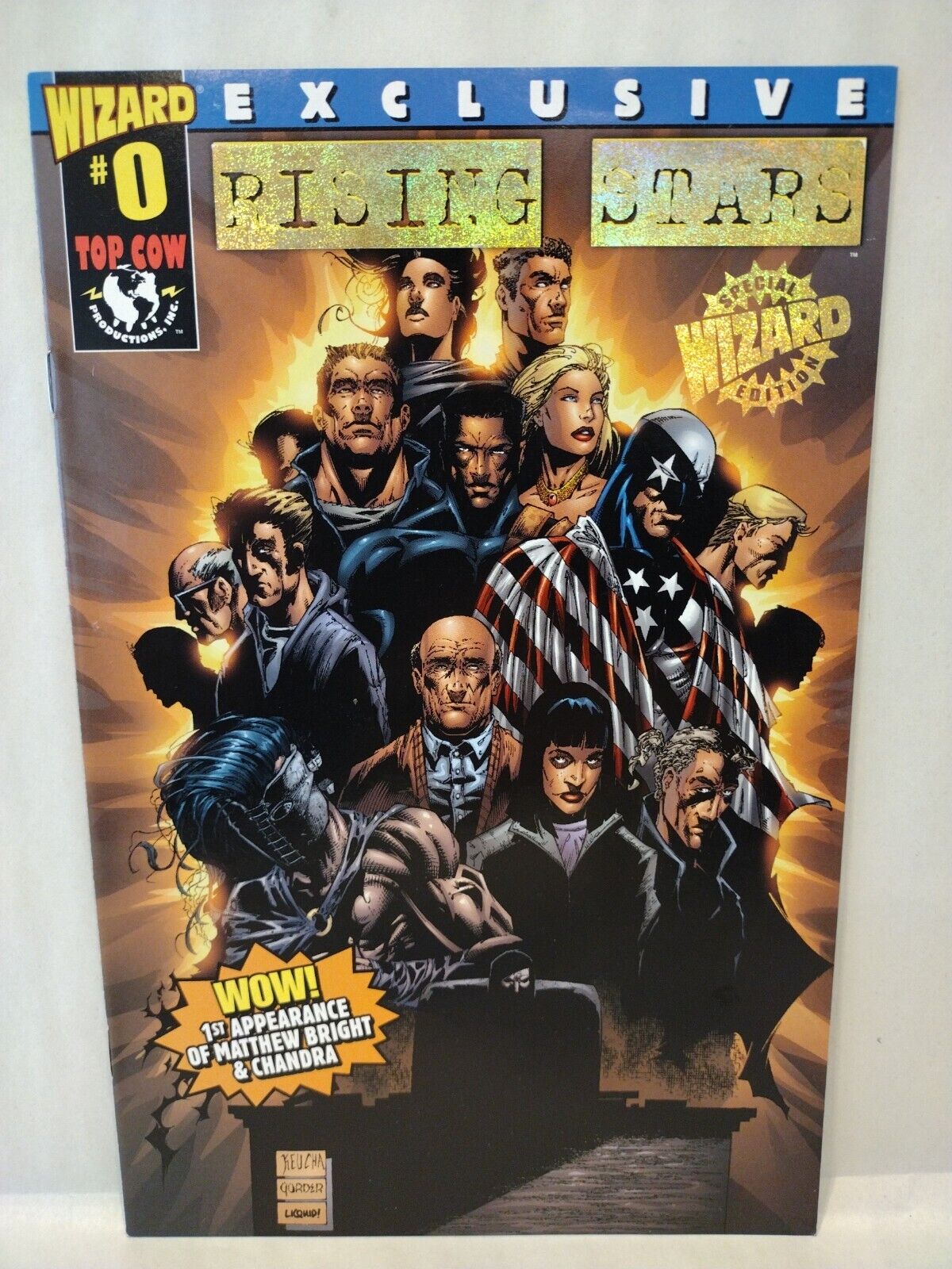 Rising Stars #0 (1999) Wizard Gold Foil Variant Exclusive Image Top Cow Comic