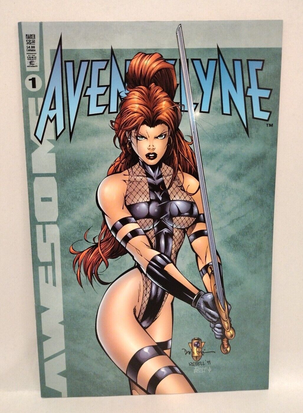 Avengelyne #1 (1999) Awesome Dan Fraga Variant Comic Set