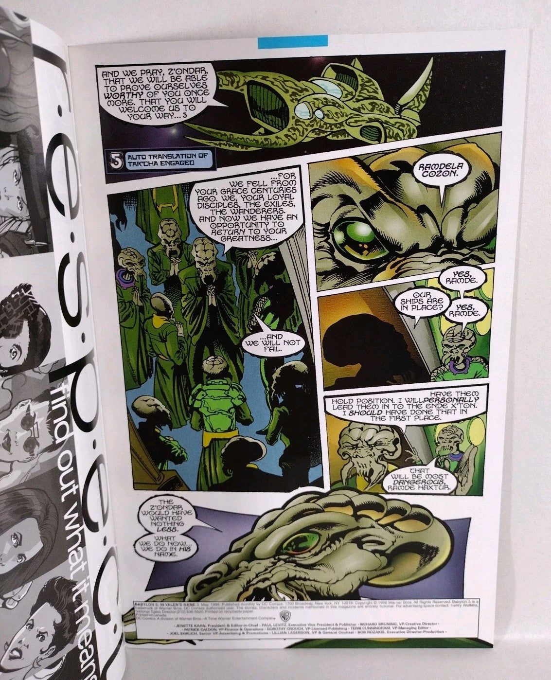 Babylon 5 In Valen's Name (1998) Complete DC Comic Lot Set #1 2 3 VF-NM