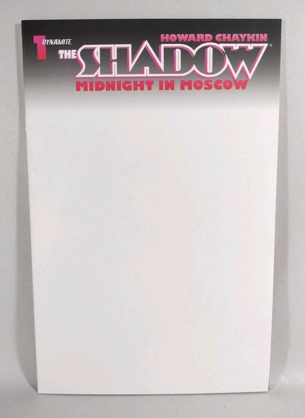 Shadow Midnight In Moscow #1 (2014) Dynamite Comic Blank Sketch Cover New NM