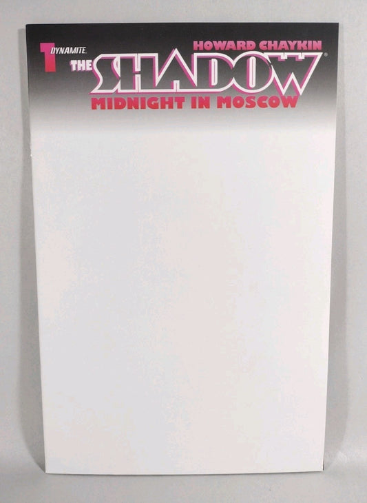 Shadow Midnight In Moscow #1 (2014) Dynamite Comic Blank Sketch Cover New NM