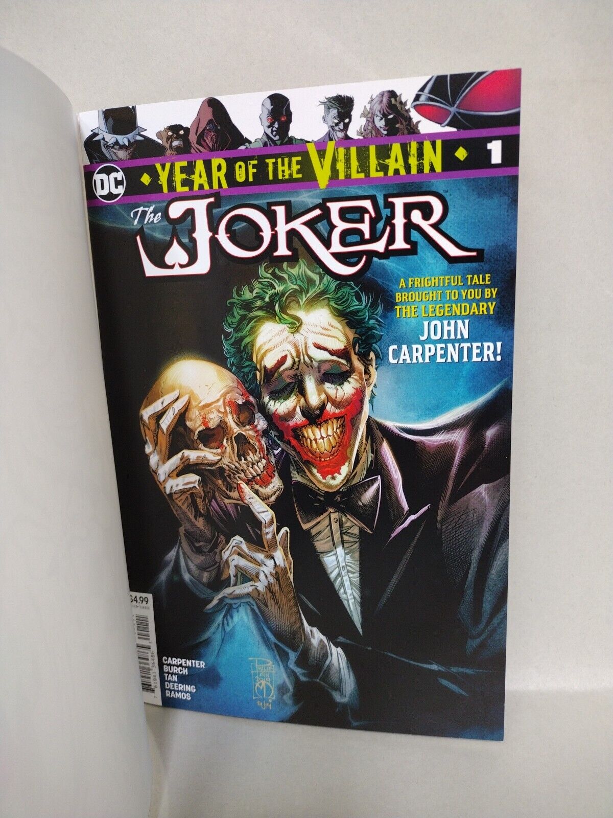 Joker Year Of The Villain 1 (2019) DC Sketch Variant Comic W Original DCastr Art