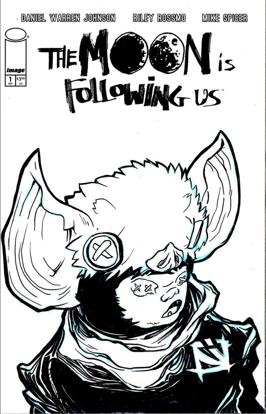 The Moon Is Following Us #1 (2024) Image Comics Sketch Cover Var W Original Art