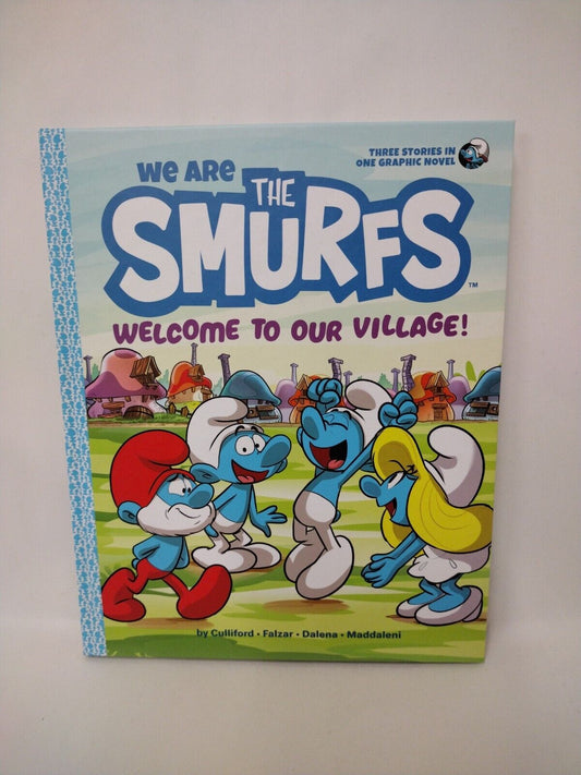 We Are The Smurfs Welcome To Our Village (2021) Amulet Books Peyo HC GN New