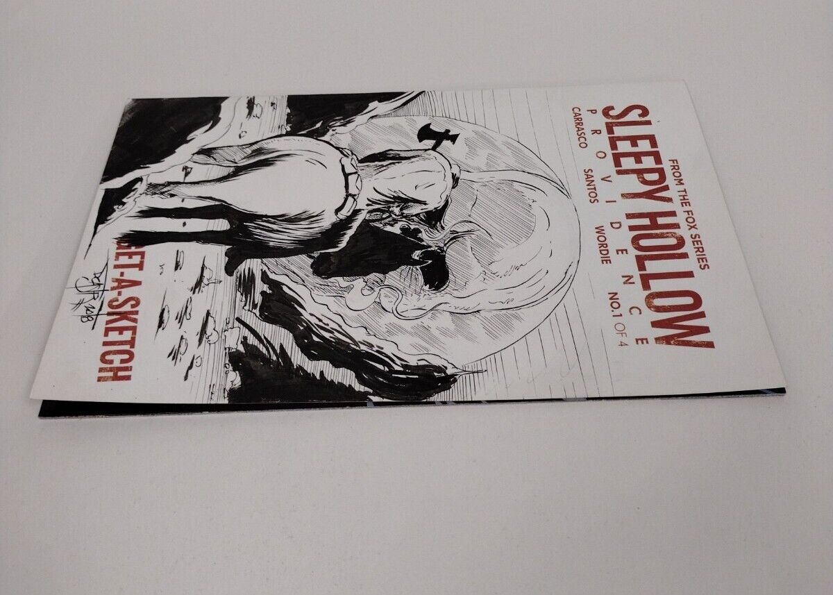 Sleepy Hollow Providence #1 (2015) Blank Sketch Cover W Original Art DCastr 