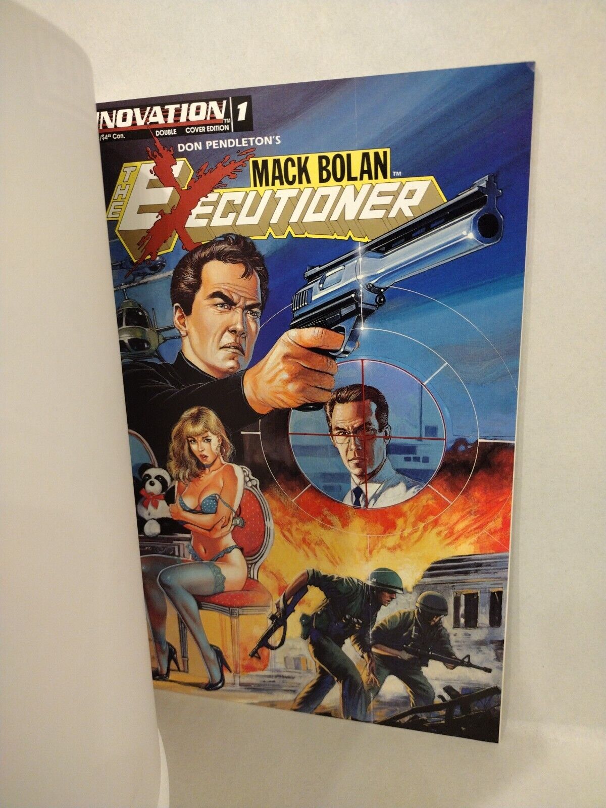 Mack Bolan Executioner #1 (1993) Innovation Variant Comic Set w Poster VF-NM