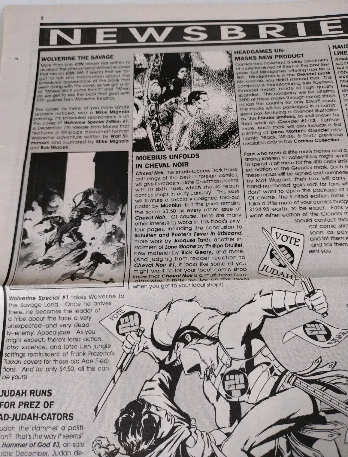 Comic Shop News #121 (1989) Oct 18 Newsletter Marvel Monsters Cover Erik Larsen