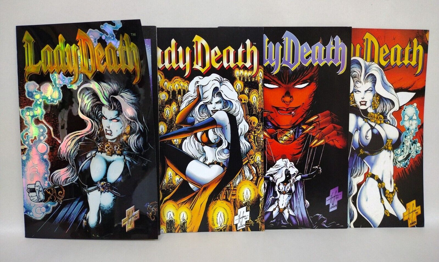 Lady Death Between Heaven & Hell (1995) Complete Chaos Comic Set Steven Hughes 