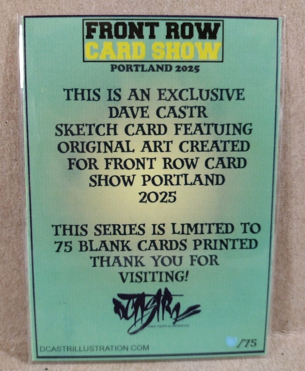 DCastr 2025 Front Row Card Show Exclusive Sketch Card W Original Miracle Man Art