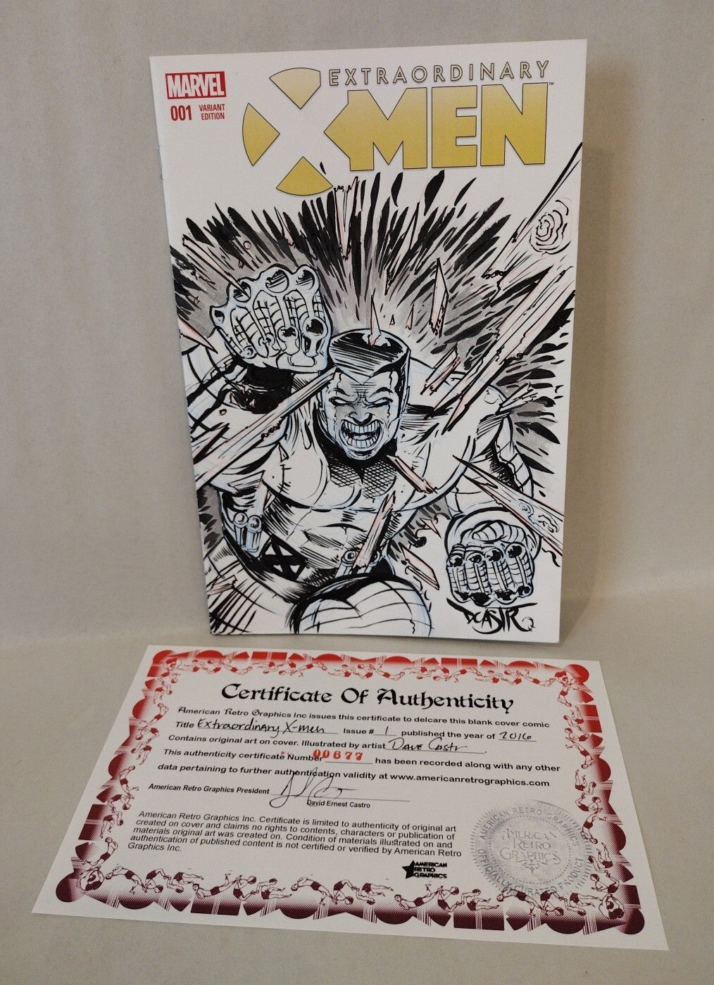 Extraordinary X-Men #1 (2016) Marvel Sketch Cover Variant Comic W Original Art