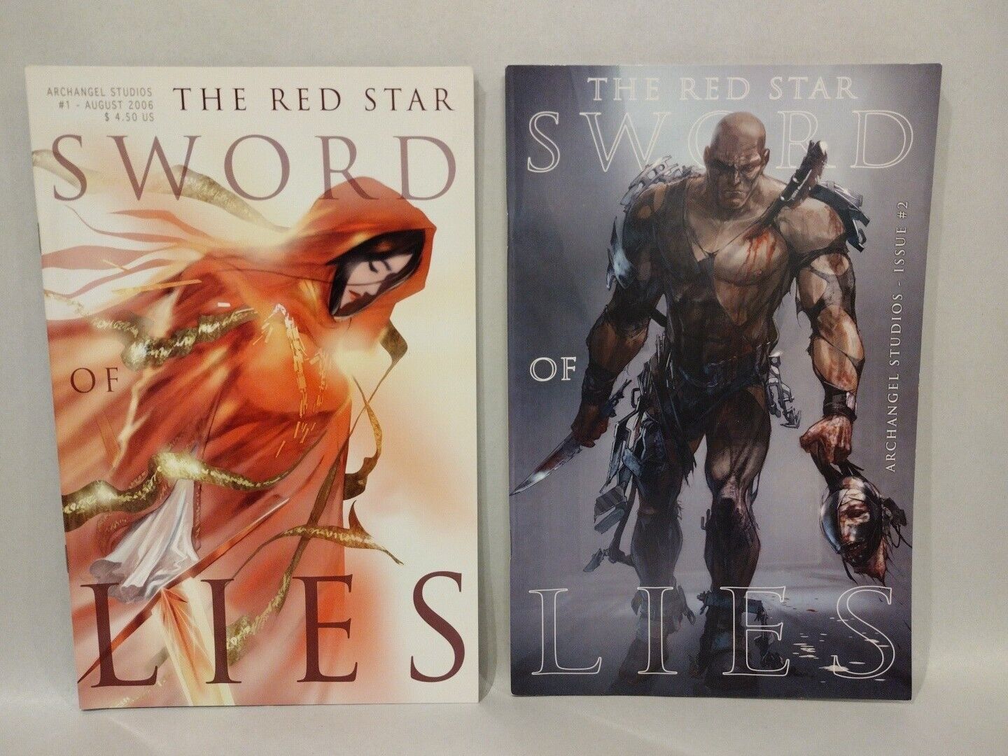 The Red Star (2006) Sword Of Lies Archangel Comic Lot Set #1 2 