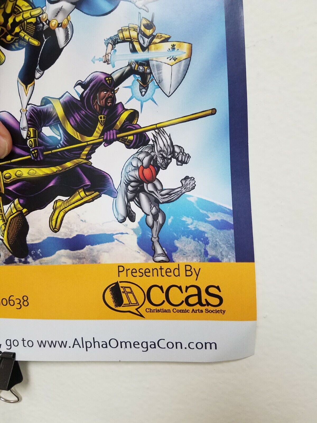 Alpha Omega Christian Comic Con 2014 11X17" Promotional Poster 1st Year Event