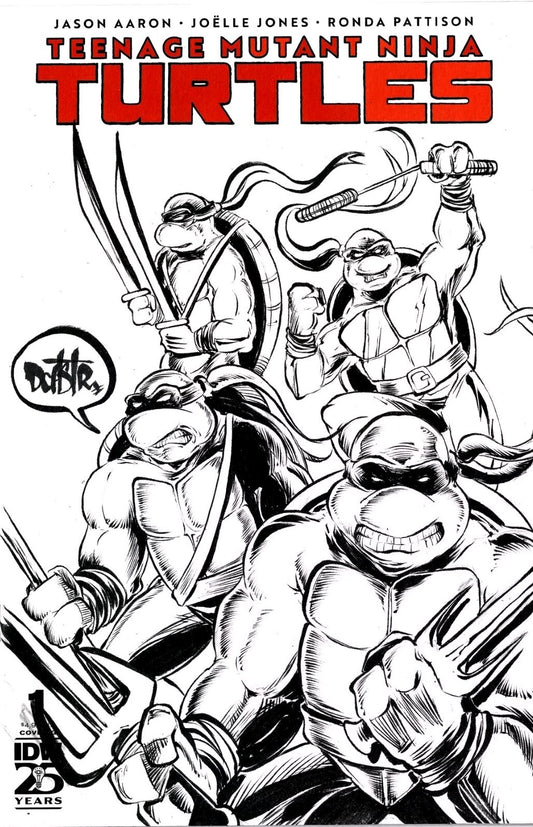 Teenage Mutant Ninja Turtles #1 (2024) IDW Sketch Cover Variant W Original Art